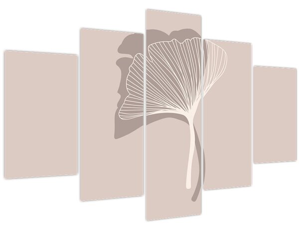 Tablou - Frunze bej N⁰4 (150x105 cm)