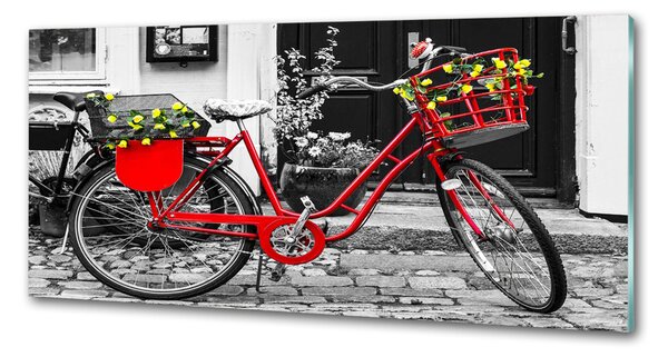 Panou sticlă bucătărie Oraș biciclete