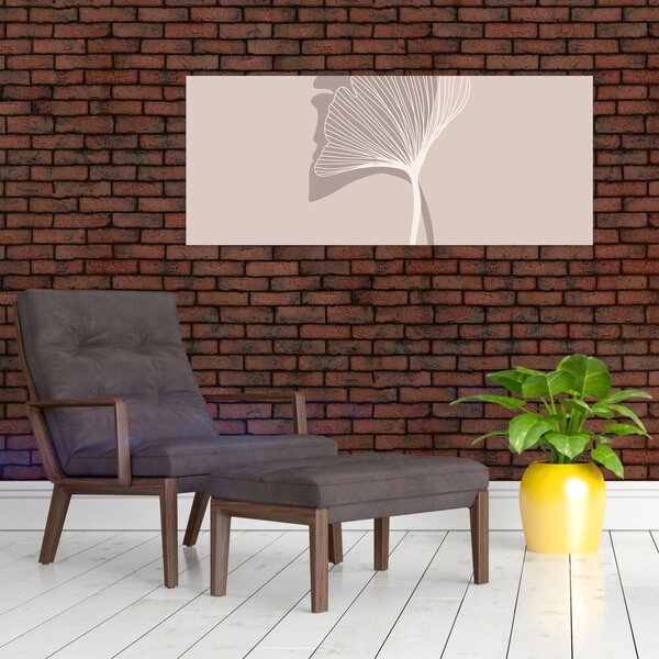 Tablou - Frunze bej N⁰4 (120x50 cm)