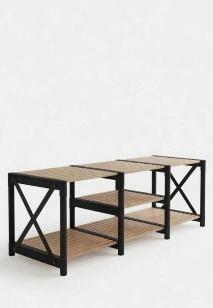 TV Unit Shelf - Black