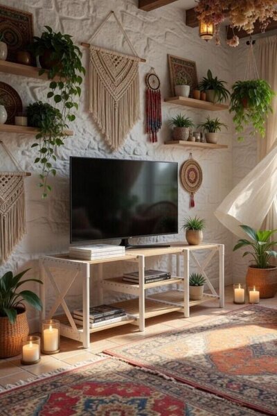 TV Unit Shelf - White