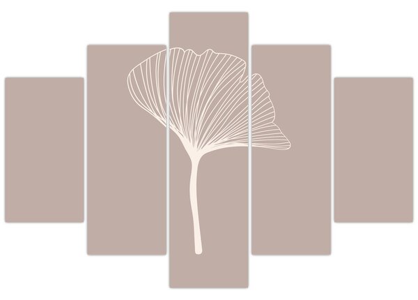 Tablou - Frunze bej N⁰5 (150x105 cm)