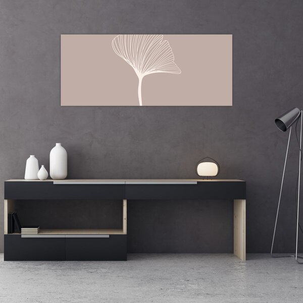 Tablou - Frunze bej N⁰5 (120x50 cm)