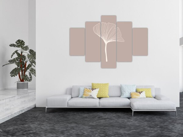 Tablou - Frunze bej N⁰5 (150x105 cm)