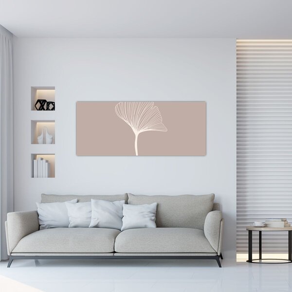 Tablou - Frunze bej N⁰5 (120x50 cm)