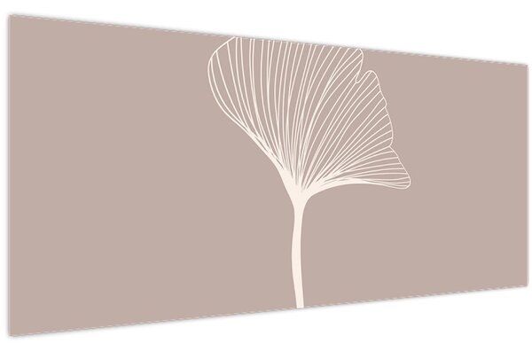 Tablou - Frunze bej N⁰5 (120x50 cm)