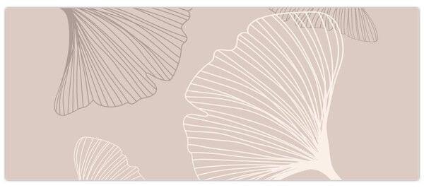 Tablou - Frunze bej N⁰6 (120x50 cm)
