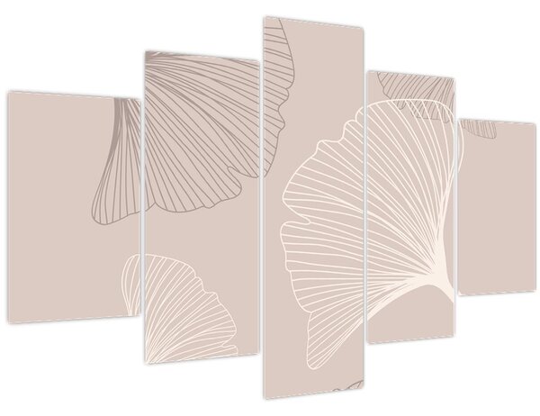 Tablou - Frunze bej N⁰6 (150x105 cm)