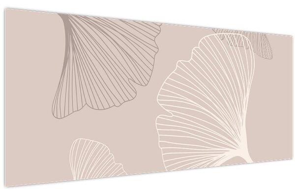Tablou - Frunze bej N⁰6 (120x50 cm)