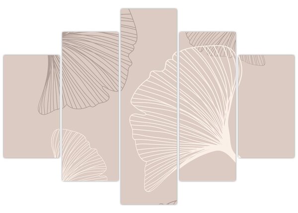 Tablou - Frunze bej N⁰6 (150x105 cm)