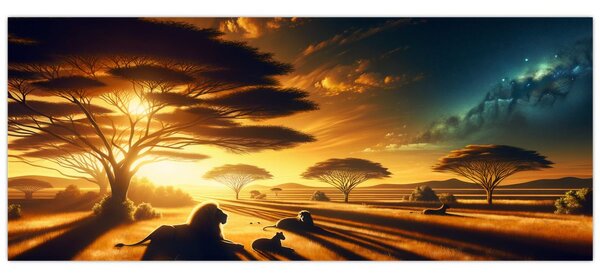 Tablou - Lei odihnindu-se (120x50 cm)