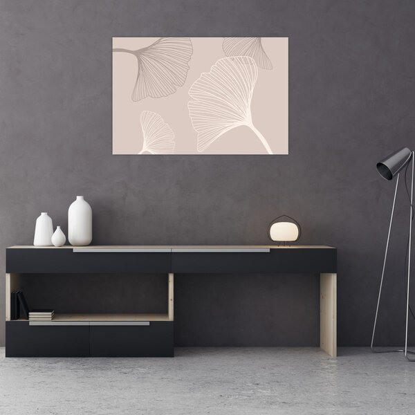 Tablou - Frunze bej N⁰6 (90x60 cm)