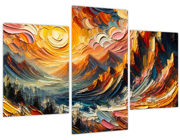 Tablou - Munte acoperit de soare (90x60 cm)