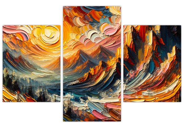 Tablou - Munte acoperit de soare (90x60 cm)