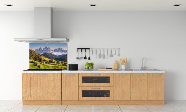Panou sticlă decorativa bucătărie panorama munților