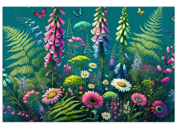 Tablou - Flori de câmp (90x60 cm)