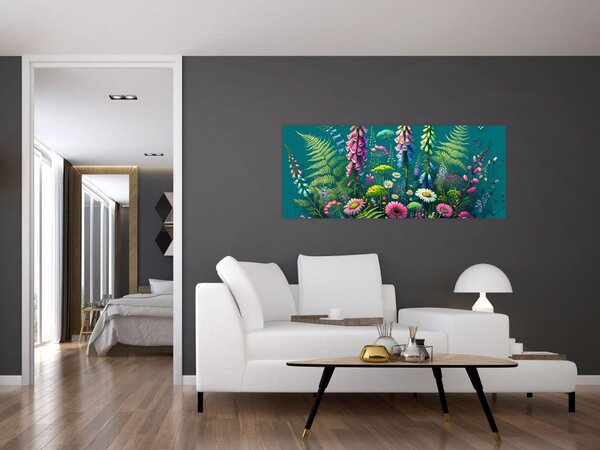 Tablou - Flori de câmp (120x50 cm)