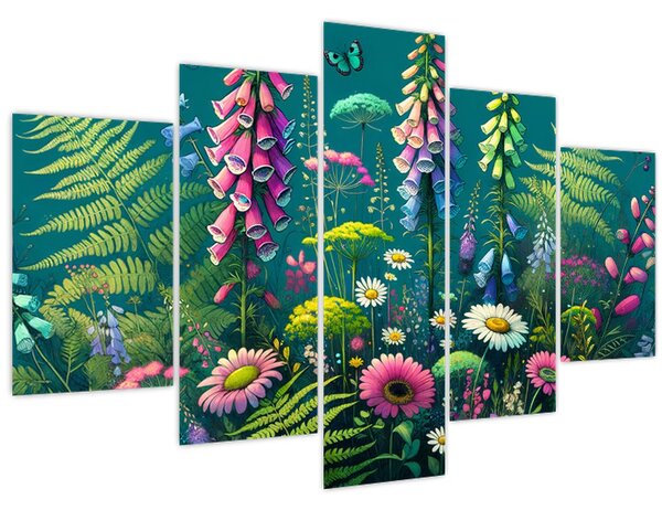 Tablou - Flori de câmp (150x105 cm)
