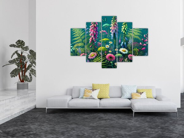 Tablou - Flori de câmp (150x105 cm)