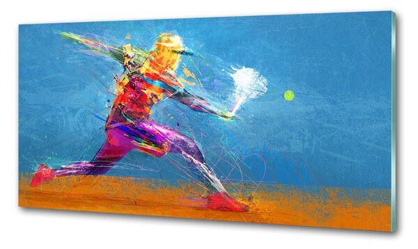 Sticlă bucătărie Jucator de tenis