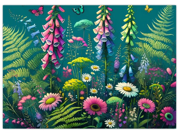 Tablou - Flori de câmp (70x50 cm)