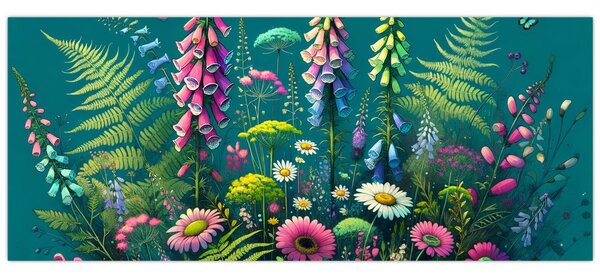 Tablou - Flori de câmp (120x50 cm)