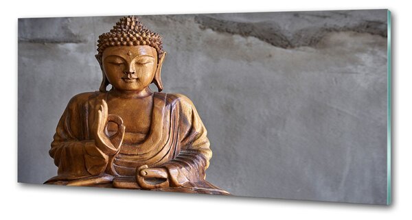 Panou perete bucătărie buddha din lemn