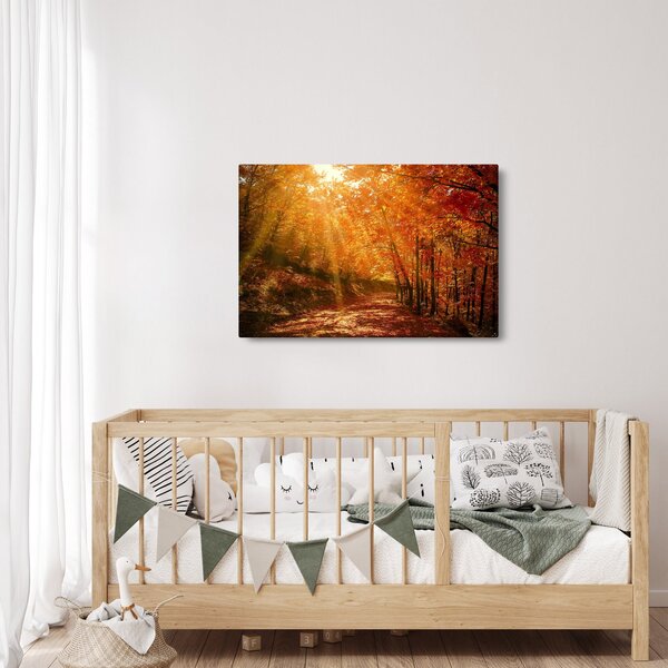Tablou cu pădurea în toamnă (90x60 cm)