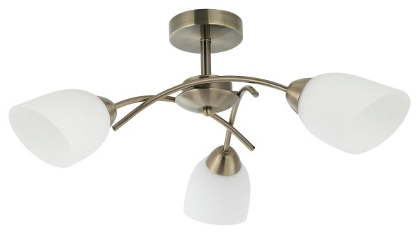 Lustră aplicată DONNA 3xE27/60W/230V patină