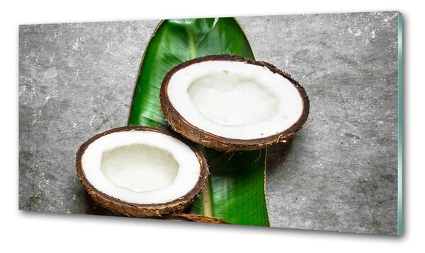 Panou sticla securizata bucatarie jumătăți de nucă de cocos