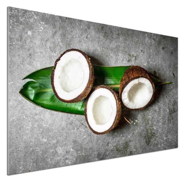 Panou sticla securizata bucatarie jumătăți de nucă de cocos