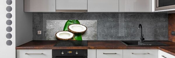 Panou sticla securizata bucatarie jumătăți de nucă de cocos