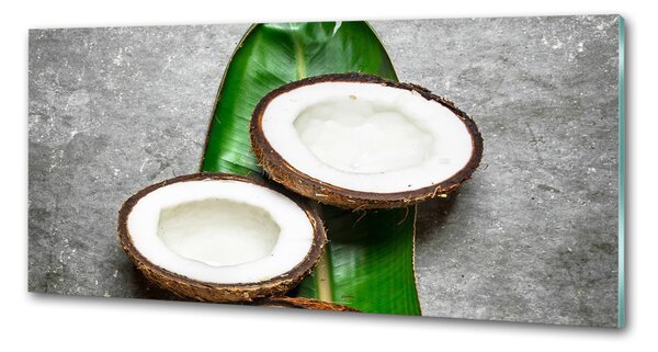 Panou sticla securizata bucatarie jumătăți de nucă de cocos
