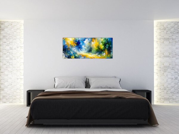 Tablou - Zi însorită abstractă (120x50 cm)