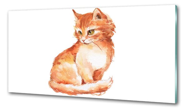 Panou sticlă decorativa bucătărie Red Cat
