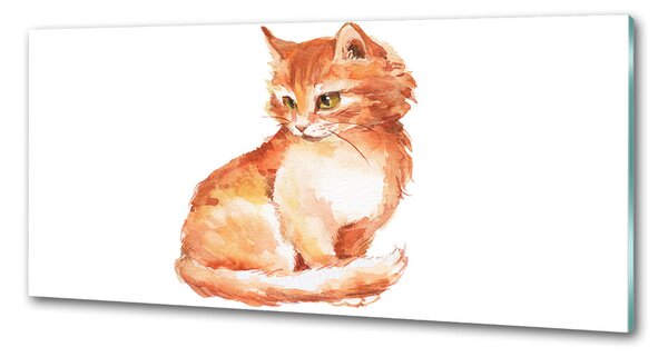 Panou sticlă decorativa bucătărie Red Cat