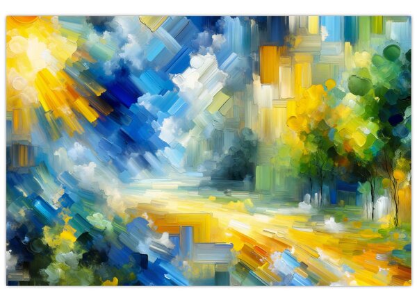 Tablou - Zi însorită abstractă (90x60 cm)