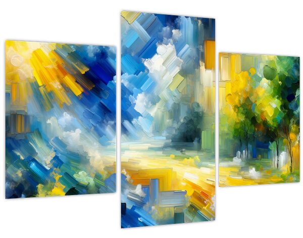 Tablou - Zi însorită abstractă (90x60 cm)
