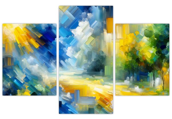 Tablou - Zi însorită abstractă (90x60 cm)