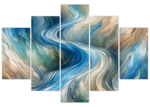 Tablou - Curent abstract (150x105 cm)
