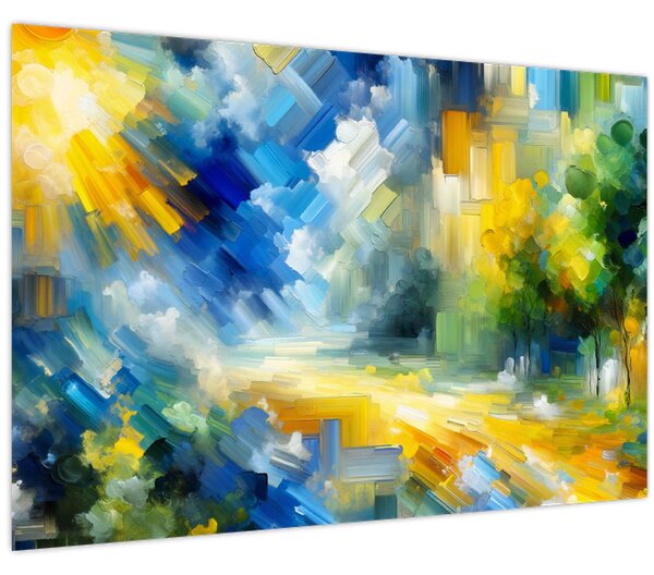 Tablou - Zi însorită abstractă (90x60 cm)