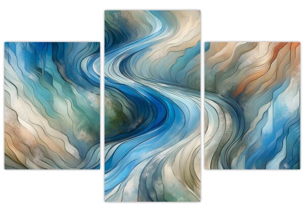 Tablou - Curent abstract (90x60 cm)