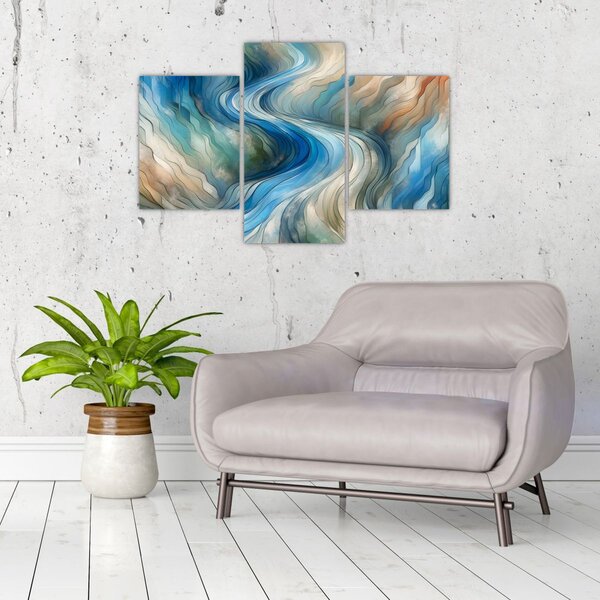 Tablou - Curent abstract (90x60 cm)