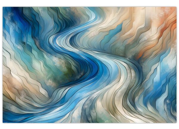Tablou - Curent abstract (90x60 cm)