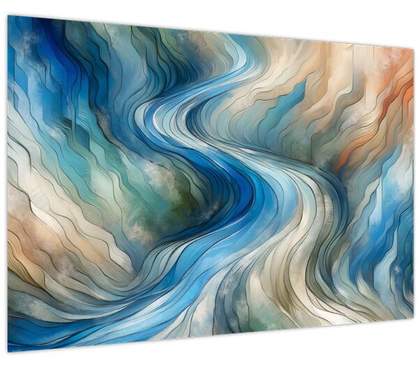 Tablou - Curent abstract (90x60 cm)
