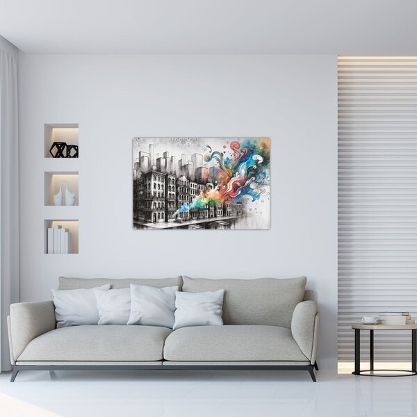 Tablou - Viața industrială (90x60 cm)