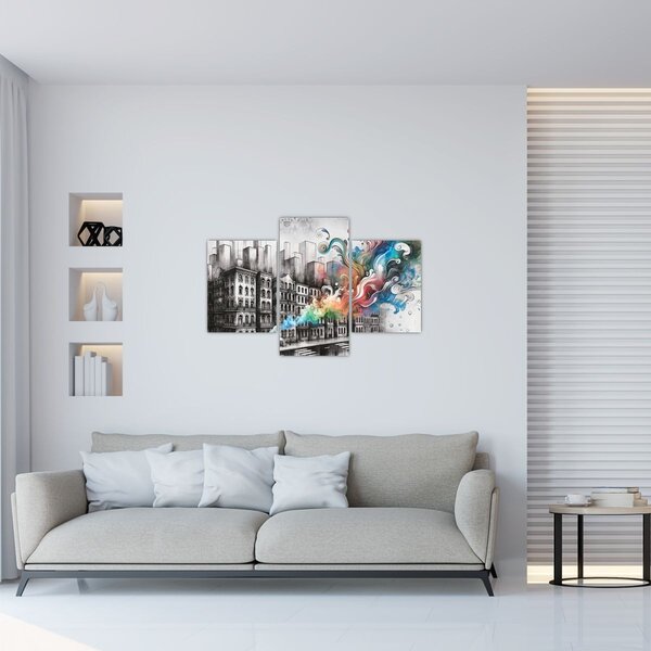 Tablou - Viața industrială (90x60 cm)
