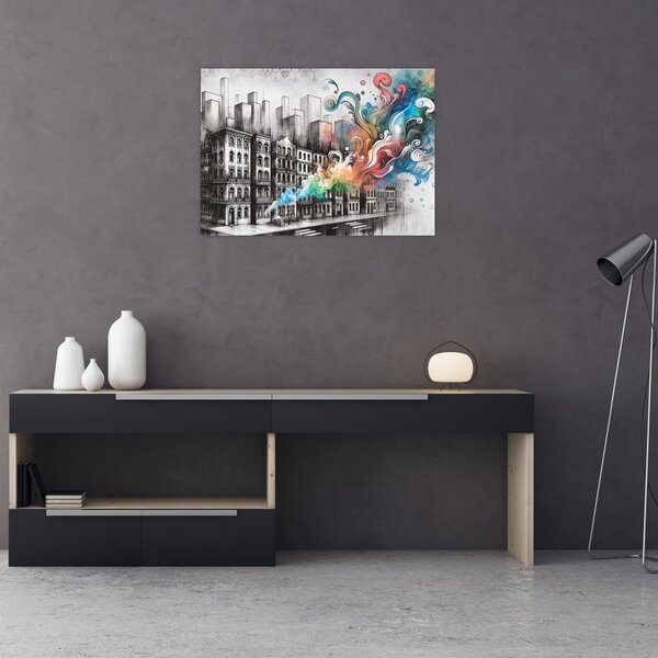 Tablou - Viața industrială (70x50 cm)