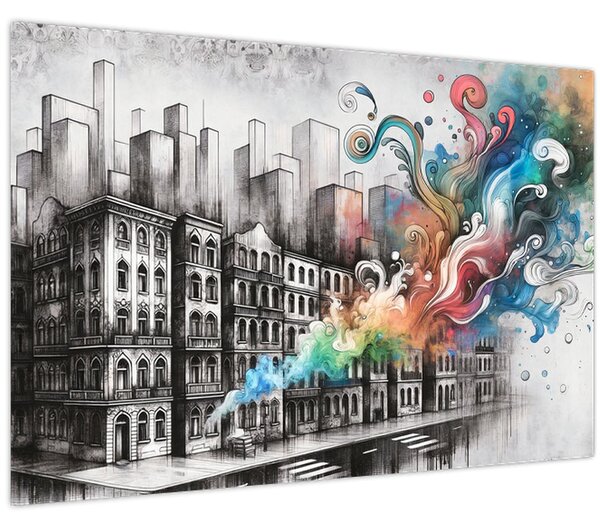 Tablou - Viața industrială (90x60 cm)