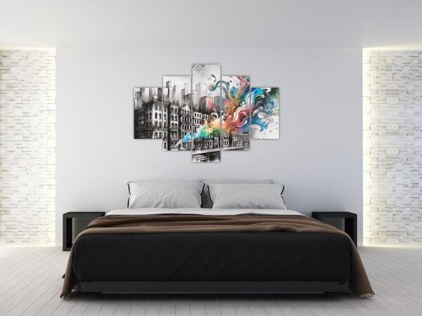 Tablou - Viața industrială (150x105 cm)